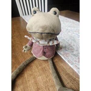 Jellycat Riverside Rambler Frog Plush RETIRED RARE Stuffed Collectible Perfect!
